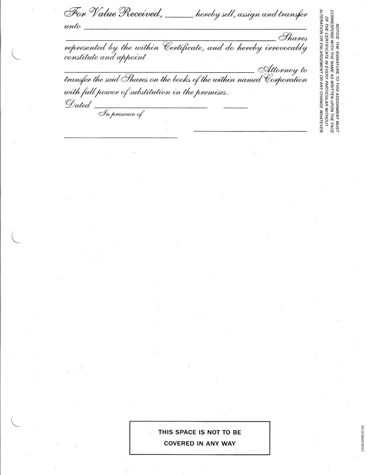 Printed Dwight Jackson Certificates view 2